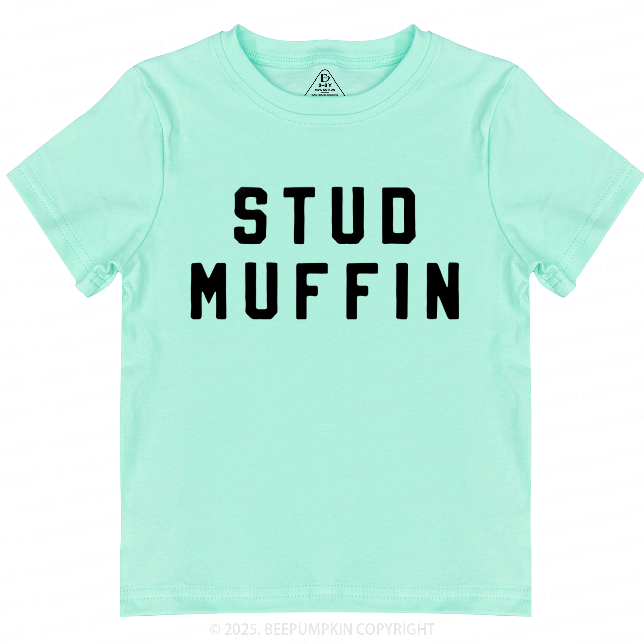 Stud Muffin Valentines Day Toddler&Kids Tees Beepumpkin
