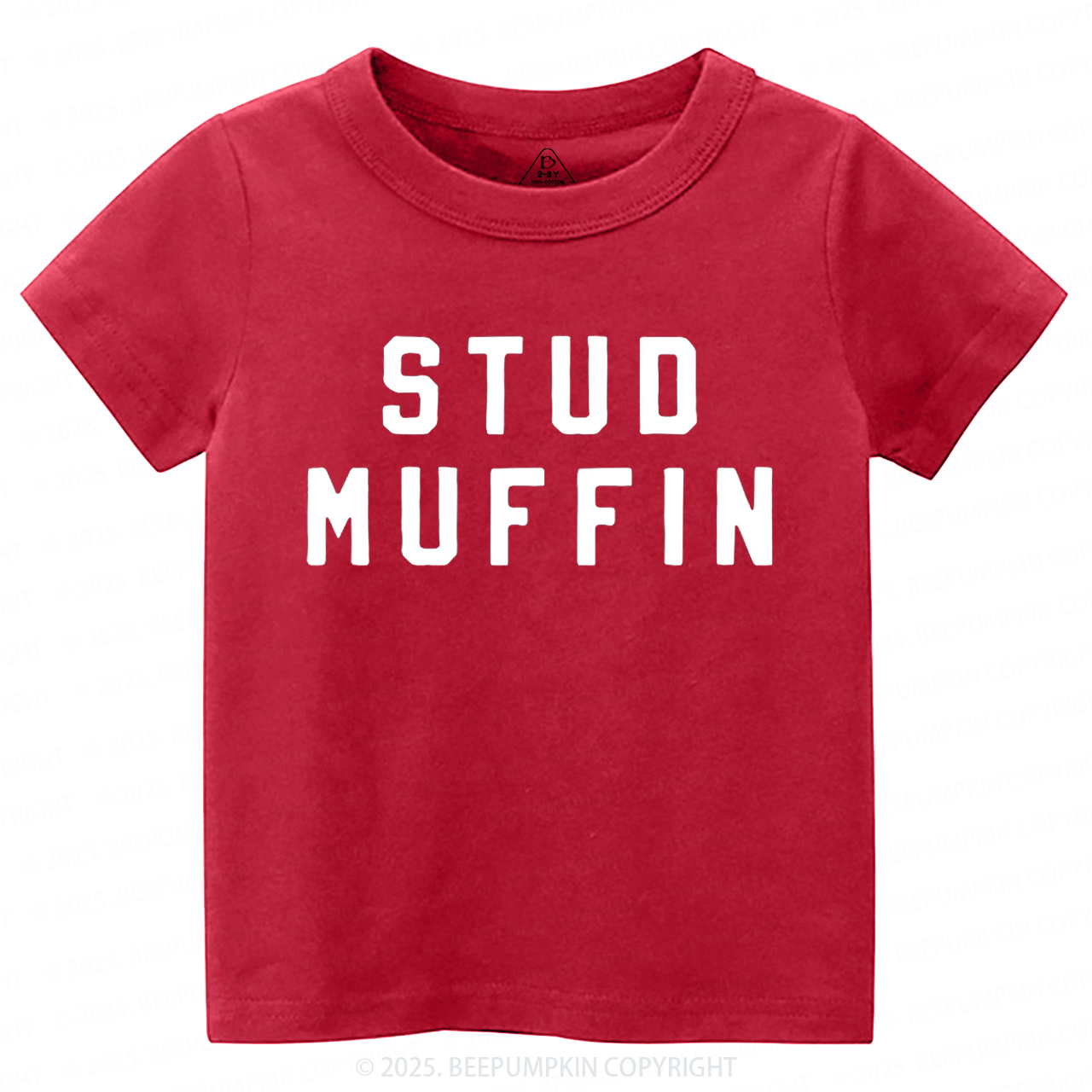 Stud Muffin Valentines Day Toddler&Kids Tees Beepumpkin
