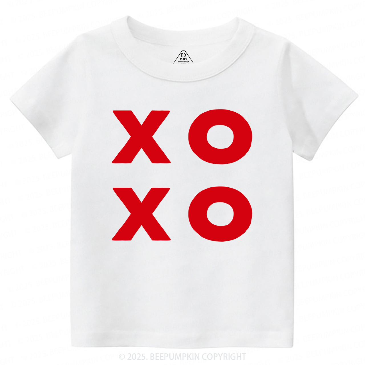 XOXO Valentines Day Toddler&Kids Tees Beepumpkin