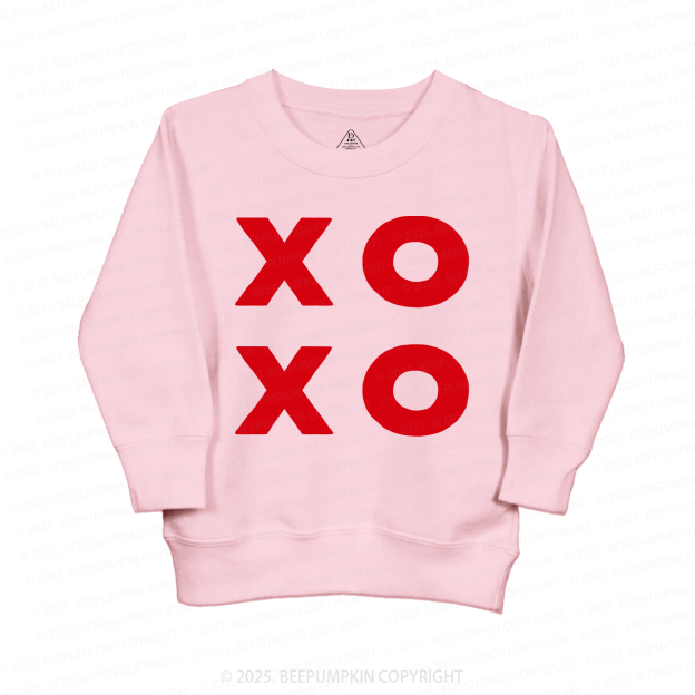 XOXO Valentines Day Kids Sweatshirt
