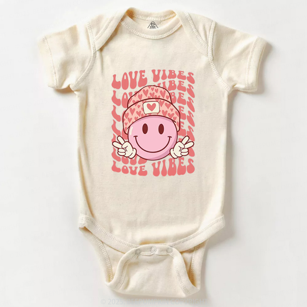 Love Vibes Valentine Bodysuit Beepumpkin