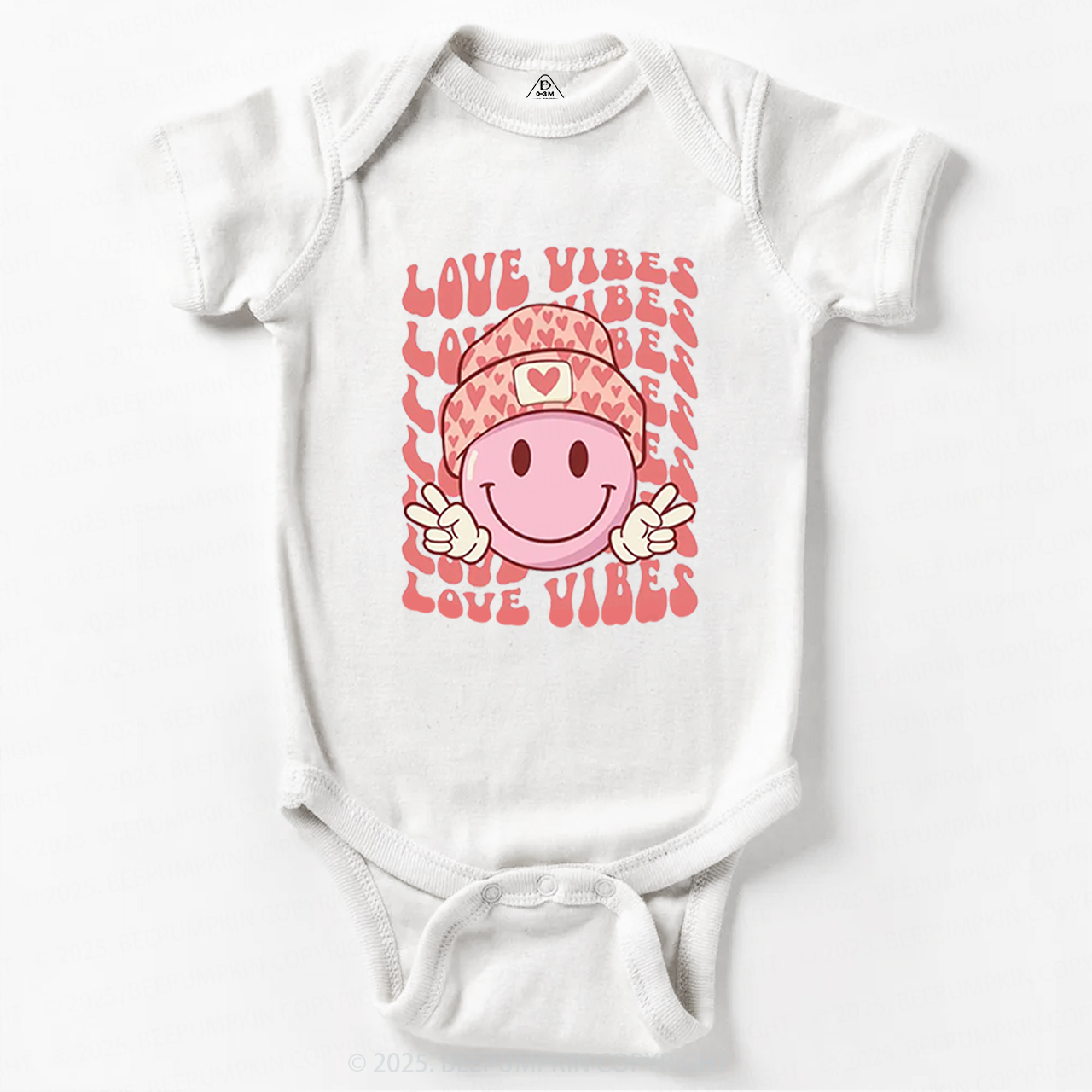 Love Vibes Valentine Bodysuit Beepumpkin