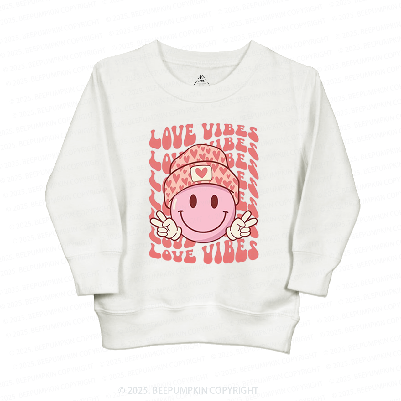 Love Vibes Valentines Day Kids Sweatshirt