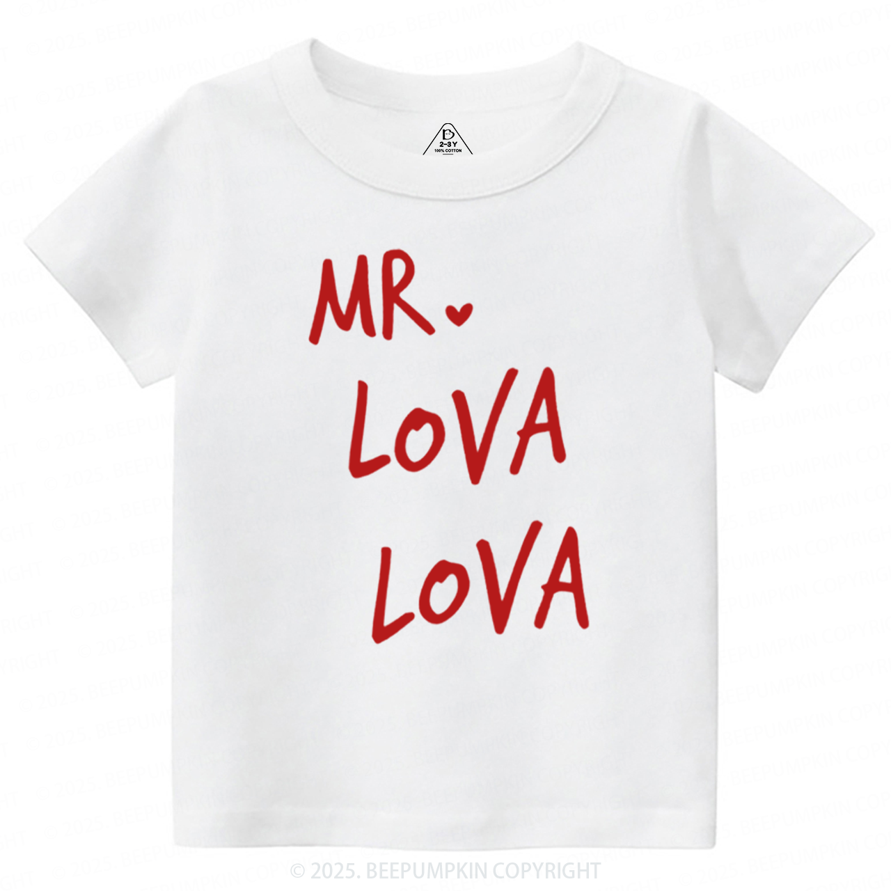 Mr Steal Your Heart Valentines Day Toddler&Kids Tees Beepumpkin