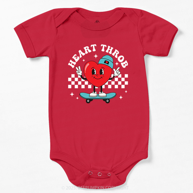 Heart Throb Valentine Bodysuit Beepumpkin