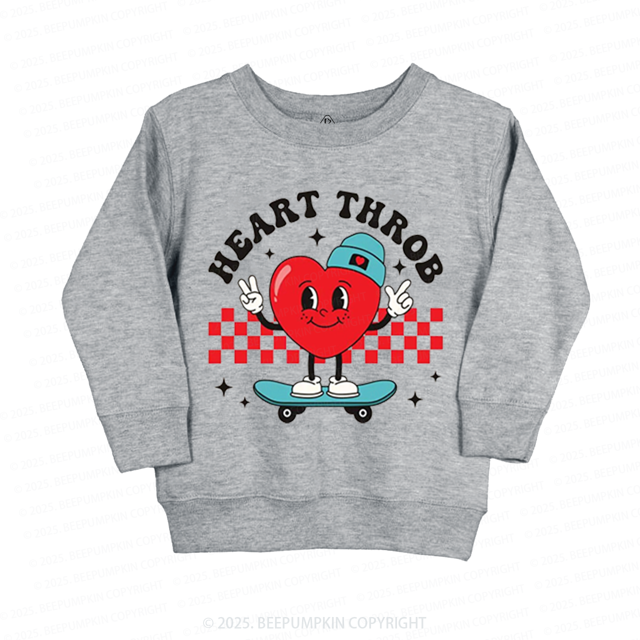 Heart Throb Heart Valentines Day Kids Sweatshirt