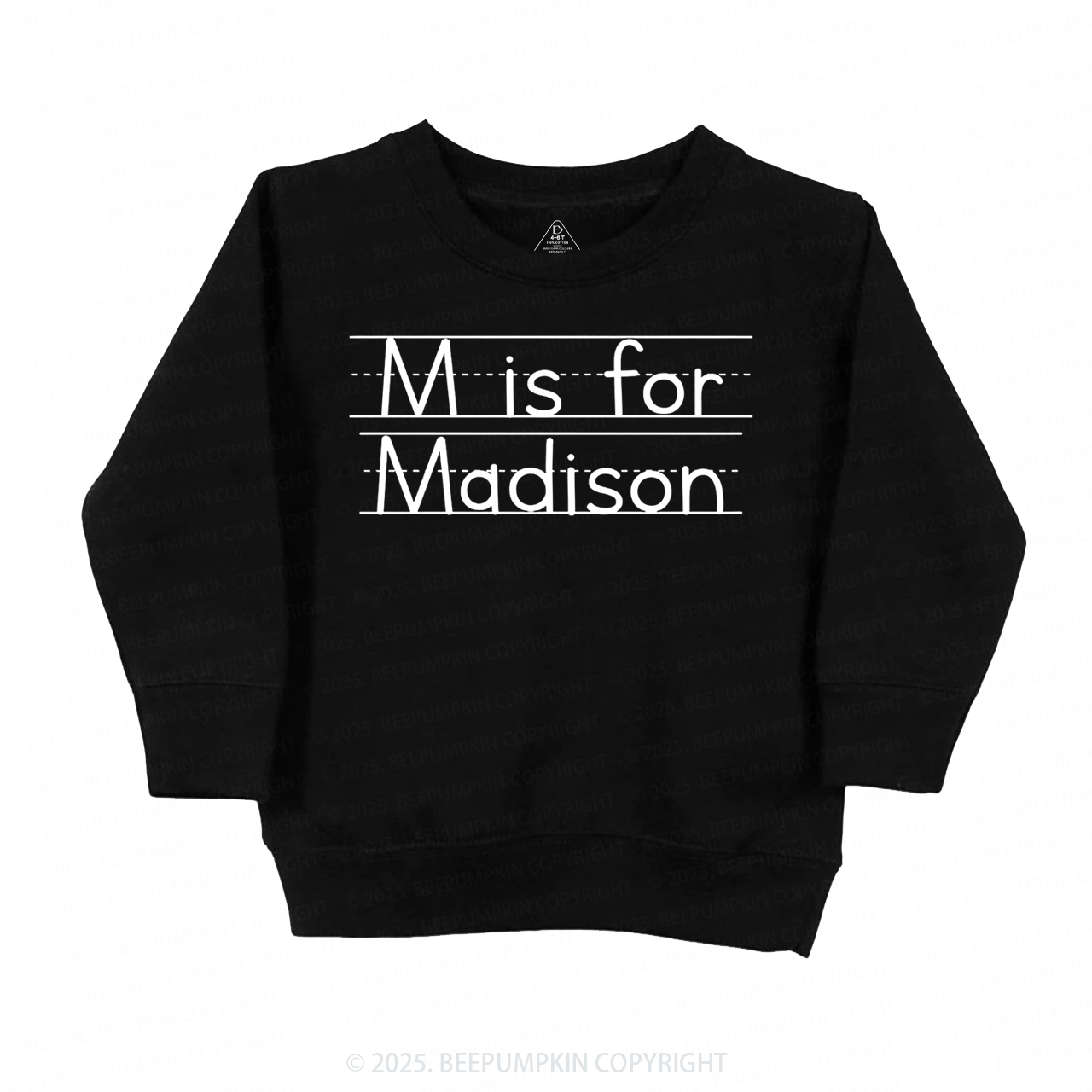Personalized Kids Back To School Valentines Day Kids Sweatshirt