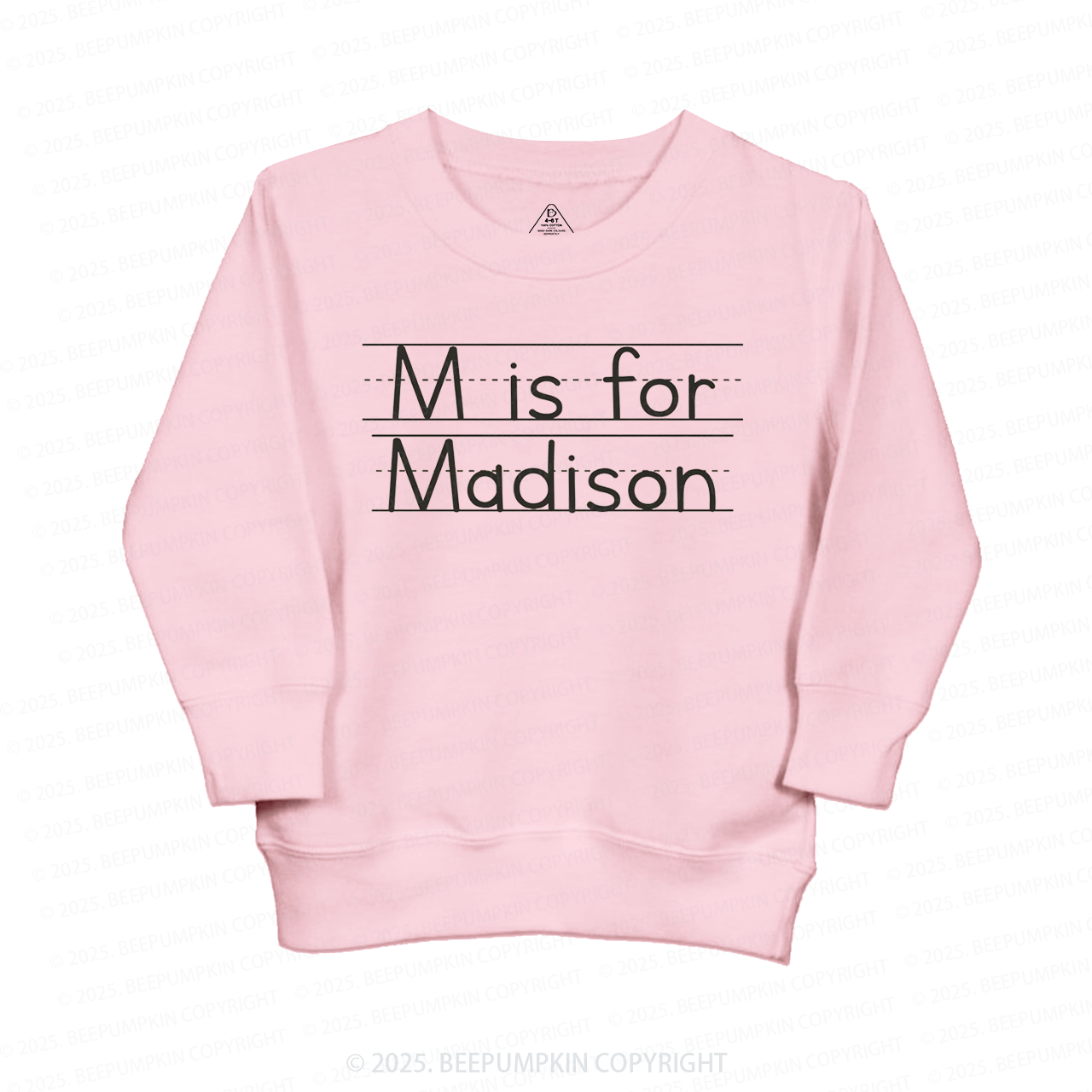 Personalized Kids Back To School Valentines Day Kids Sweatshirt