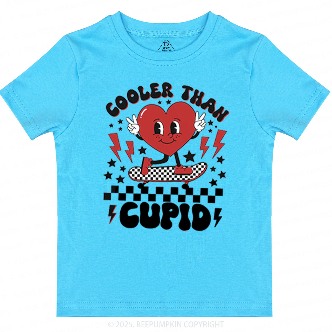 Cooler Than Cupid Valentines Day Toddler&Kids Tees Beepumpkin