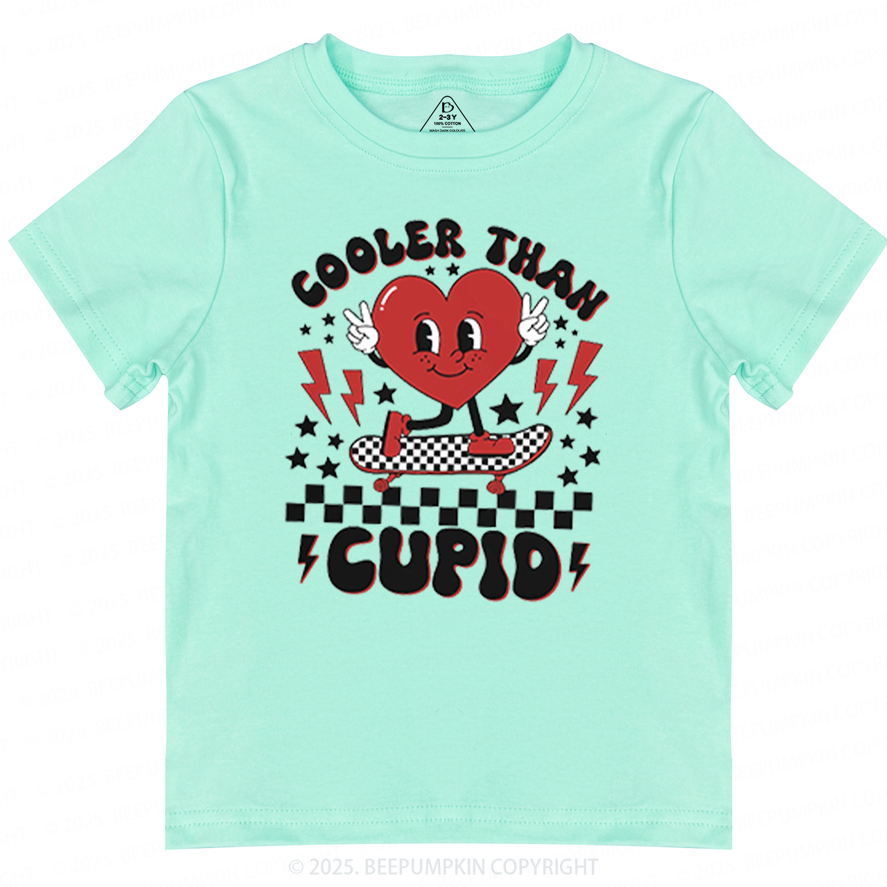 Cooler Than Cupid Valentines Day Toddler&Kids Tees Beepumpkin