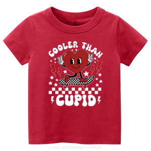 Image of Cooler Than Cupid Valentine's Day Toddler&Kid's Tees Beepumpkin