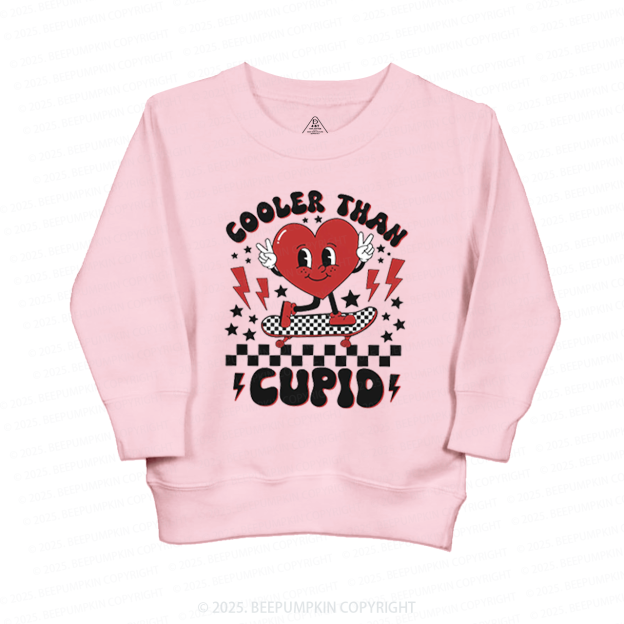 Cooler Than Cupid Valentines Day Kids Sweatshirt