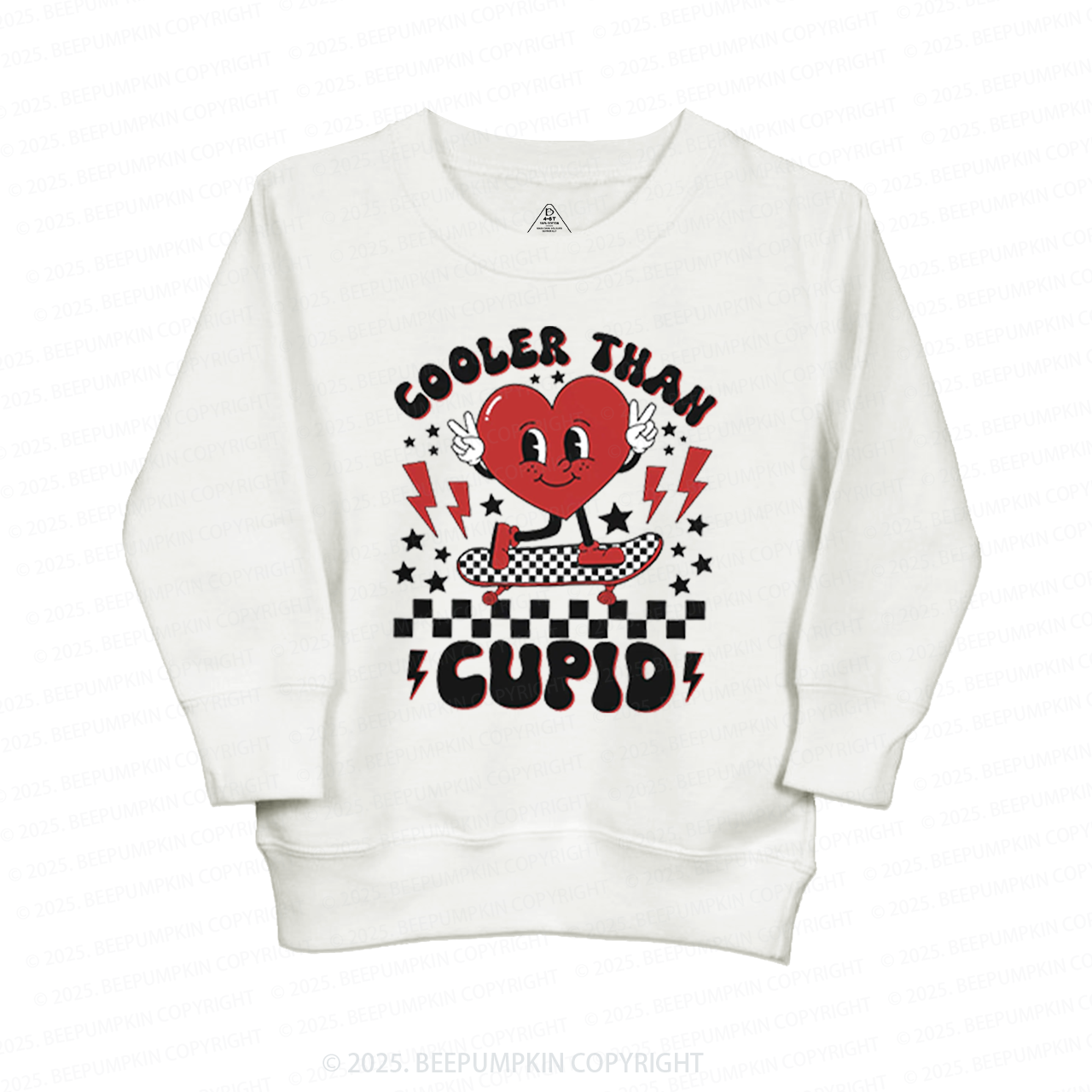 Cooler Than Cupid Valentines Day Kids Sweatshirt
