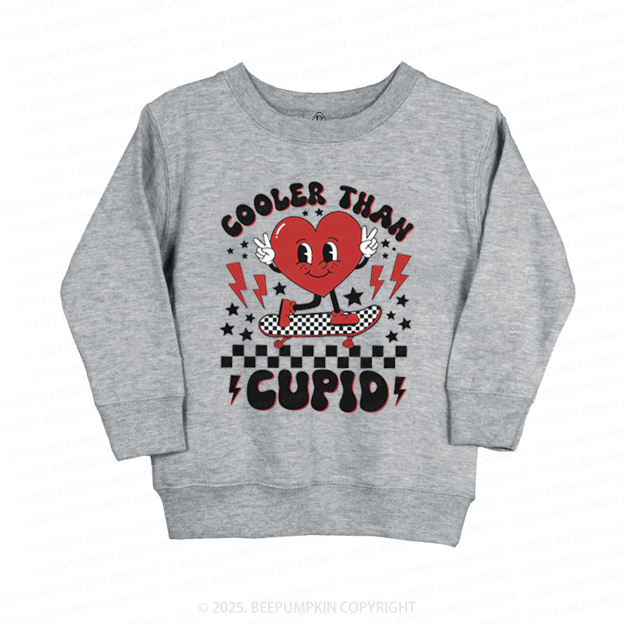 Cooler Than Cupid Valentines Day Kids Sweatshirt