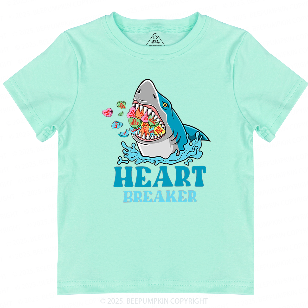 Heart Breaker Valentines Day Toddler&Kids Tees Beepumpkin