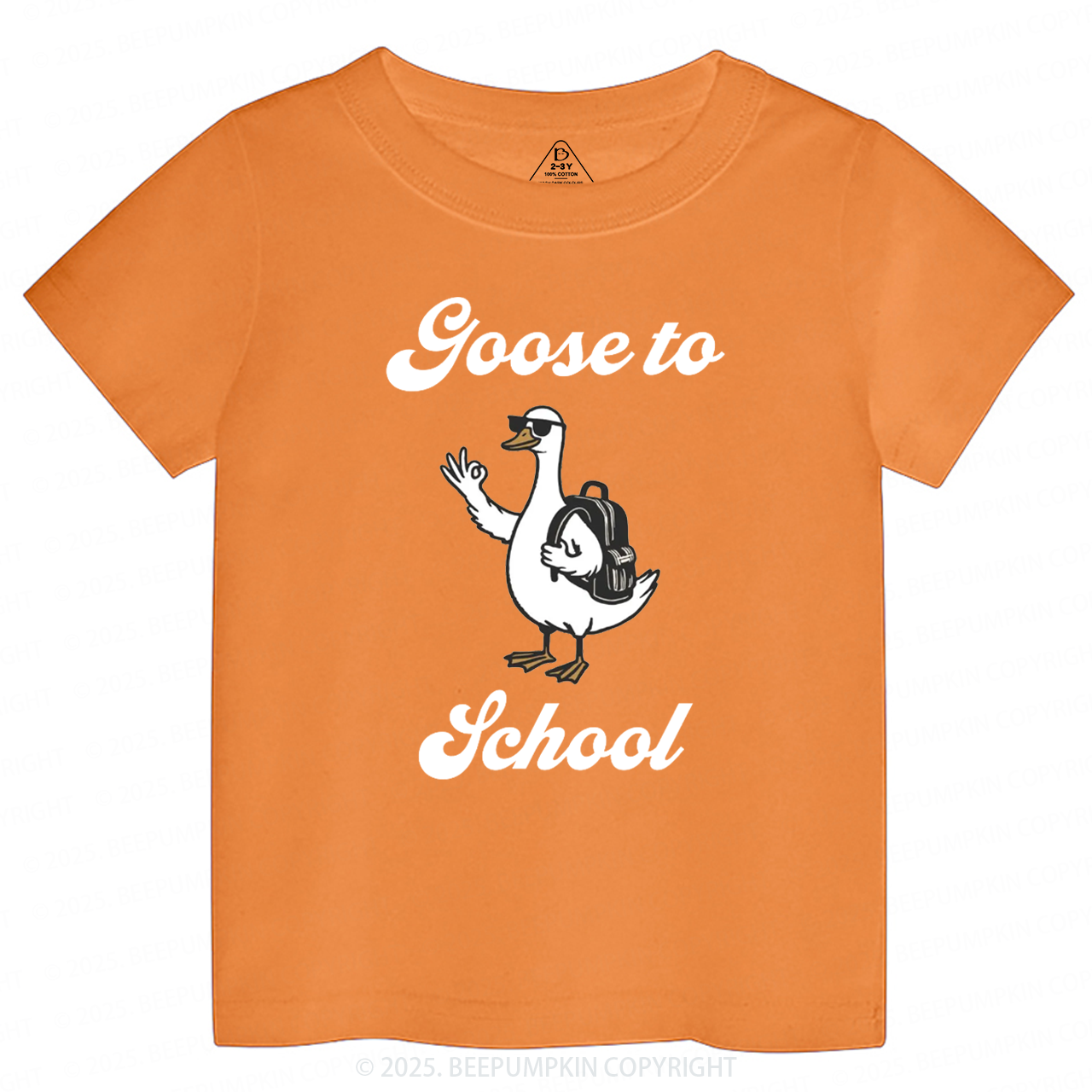 Goose to School Toddler&Kid's Tees Beepumpkin