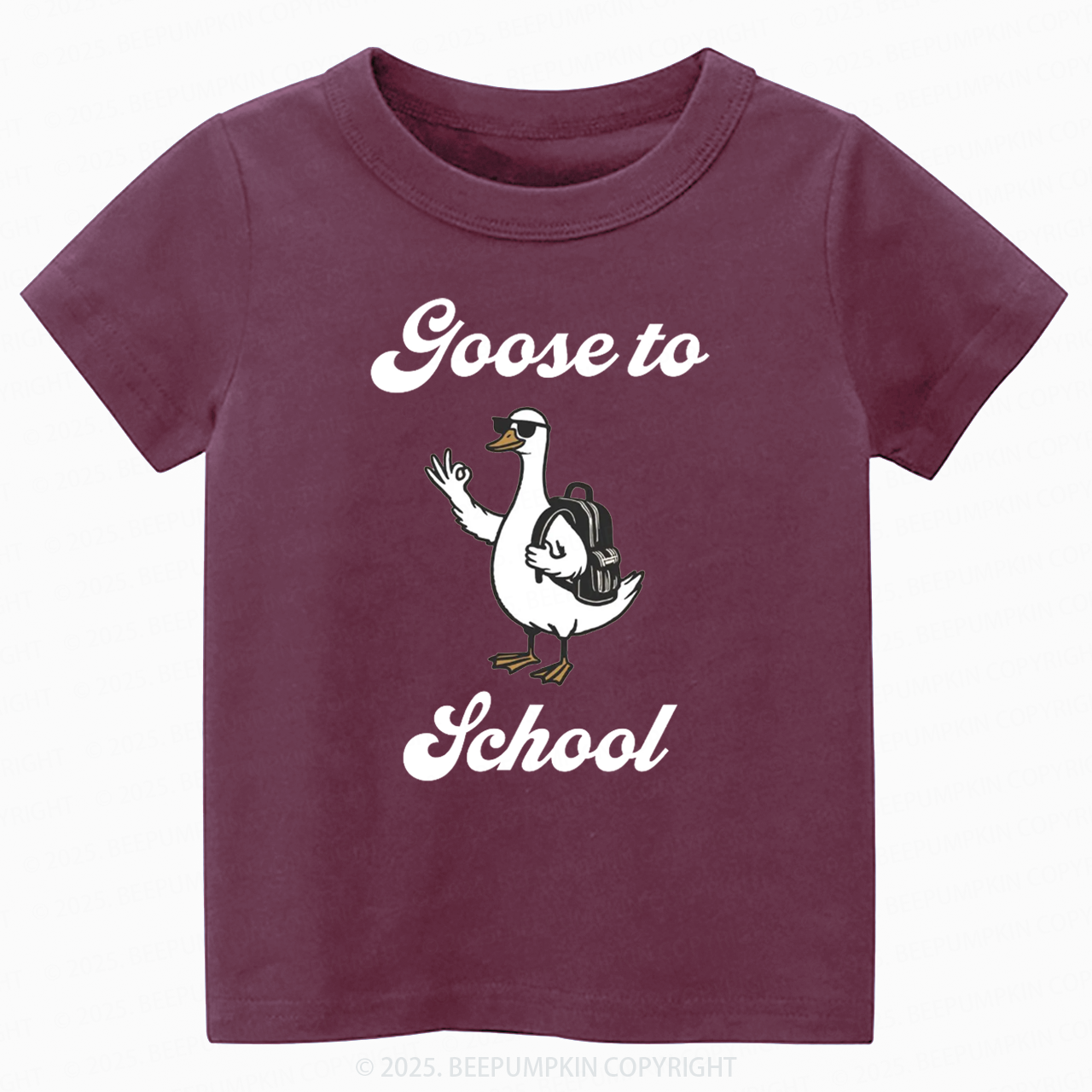 Goose to School Toddler&Kid's Tees Beepumpkin