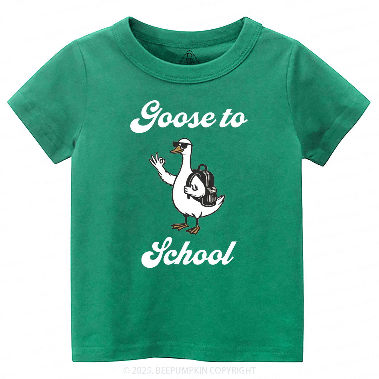 Goose to School Toddler&Kid's Tees Beepumpkin