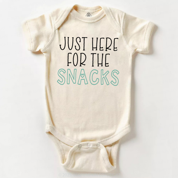 Just Here For The Snacks Bodysuit Beepumpkin