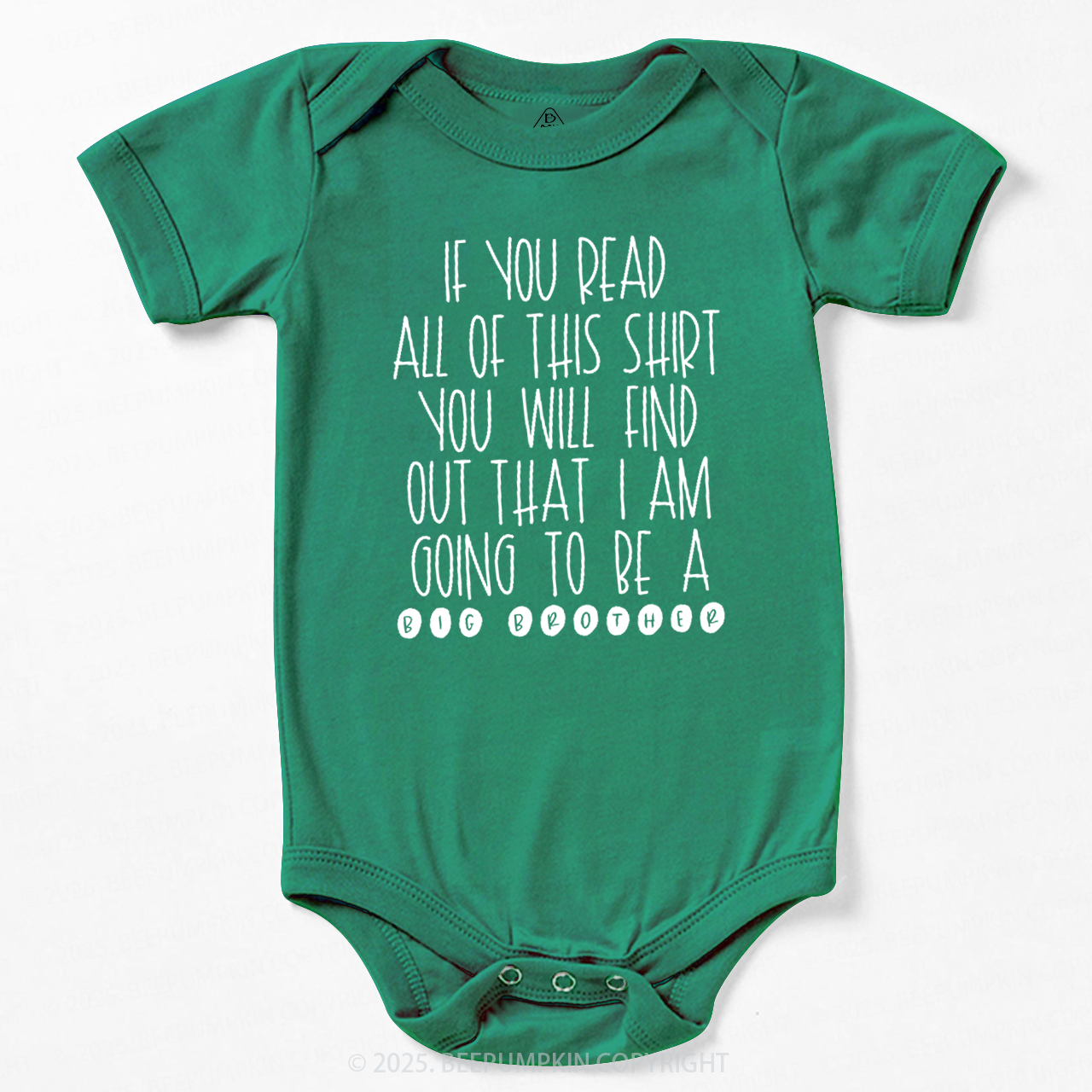 I Am Going To Be A Big Brother Bodysuit Beepumpkin