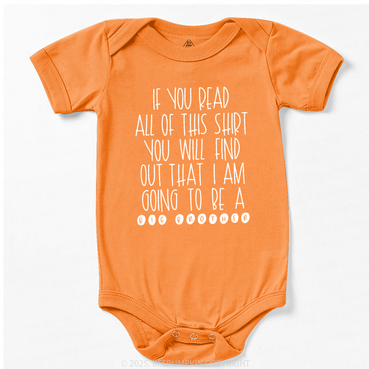 I Am Going To Be A Big Brother Bodysuit Beepumpkin
