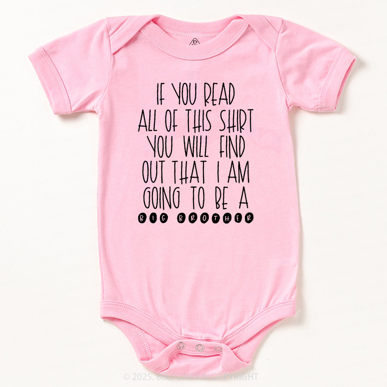 I Am Going To Be A Big Brother Bodysuit Beepumpkin