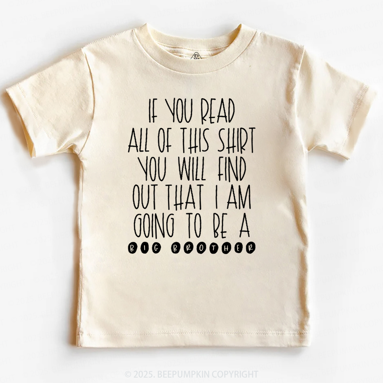 I Am Going To Be A Big Brother Toddler&Kid's Tees Beepumpkin