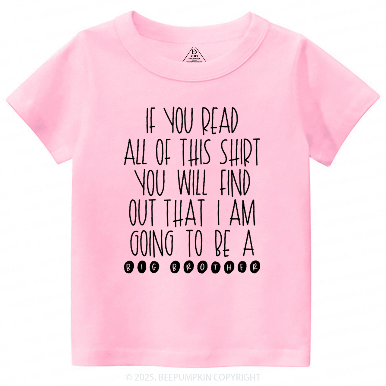 I Am Going To Be A Big Brother Toddler&Kid's Tees Beepumpkin