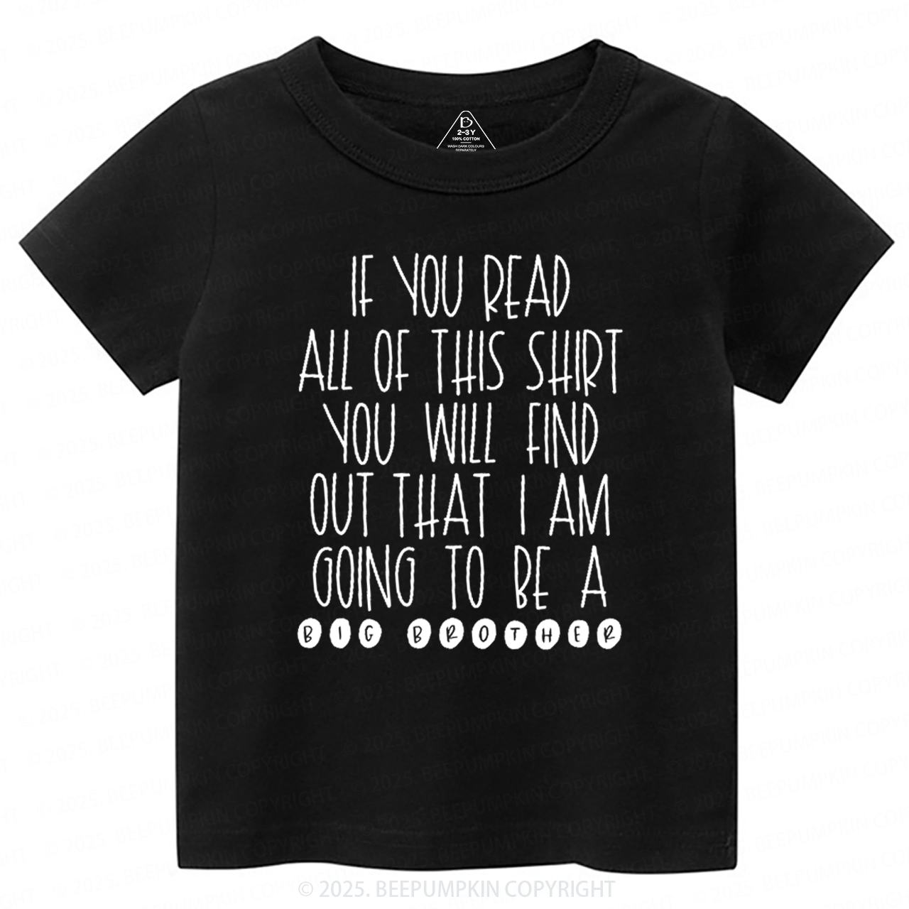 I Am Going To Be A Big Brother Toddler&Kid's Tees Beepumpkin
