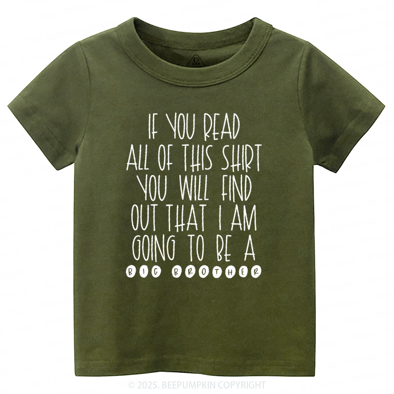 I Am Going To Be A Big Brother Toddler&Kid's Tees Beepumpkin