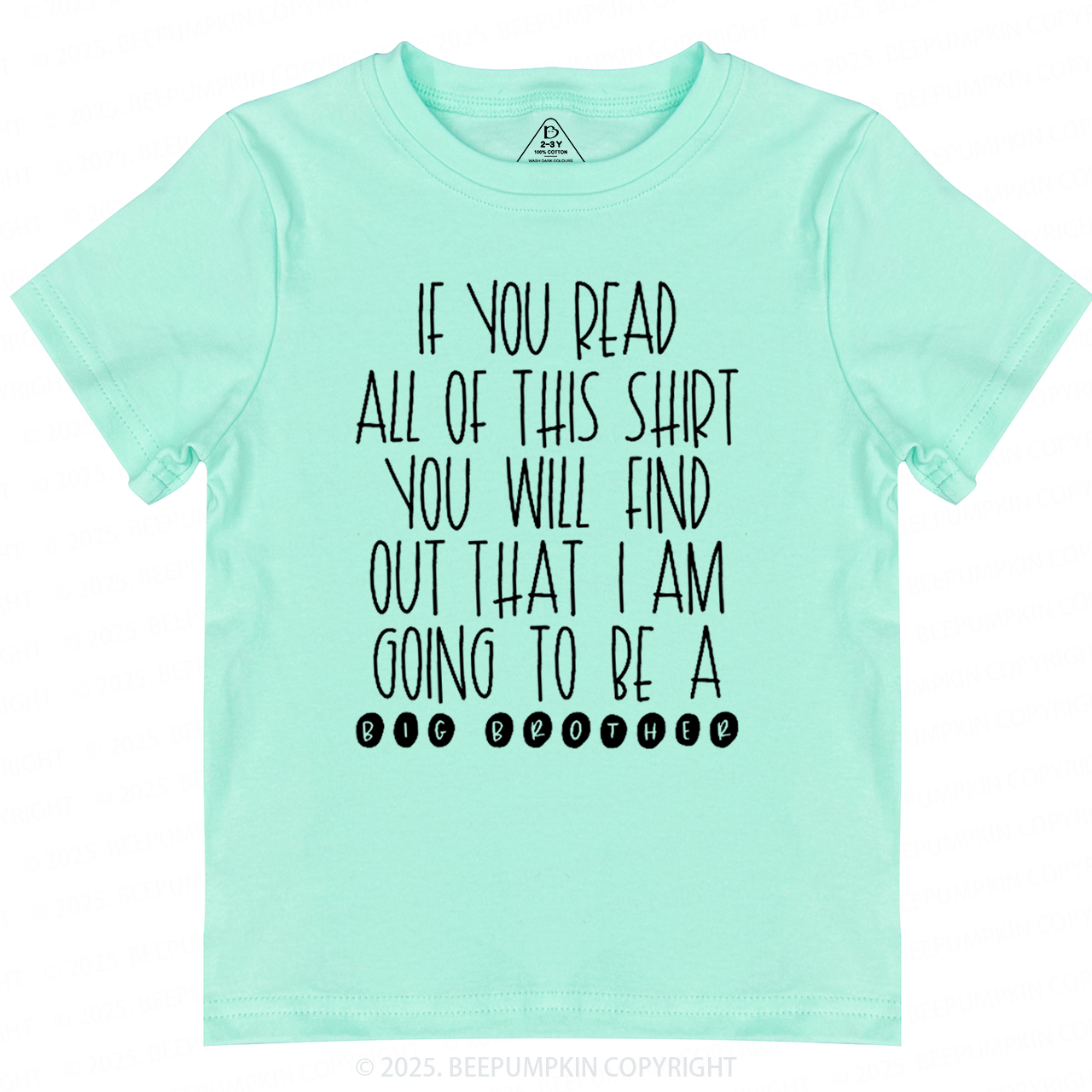 I Am Going To Be A Big Brother Toddler&Kid's Tees Beepumpkin