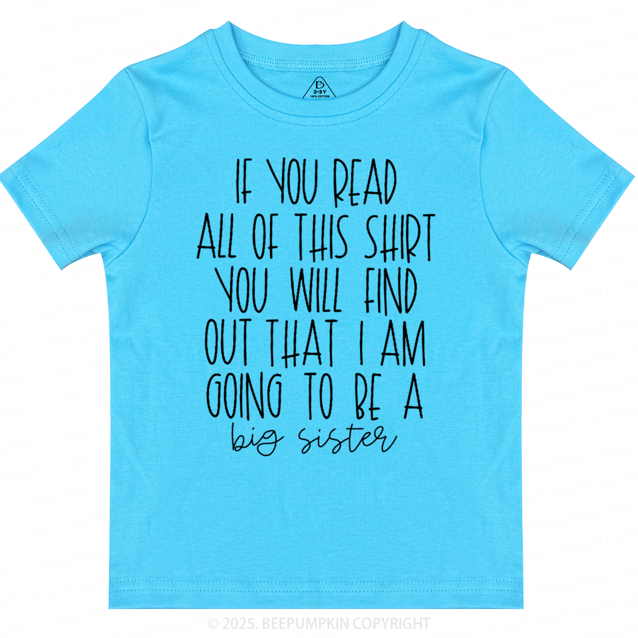 Big Sister Toddler&Kid's Tees Beepumpkin