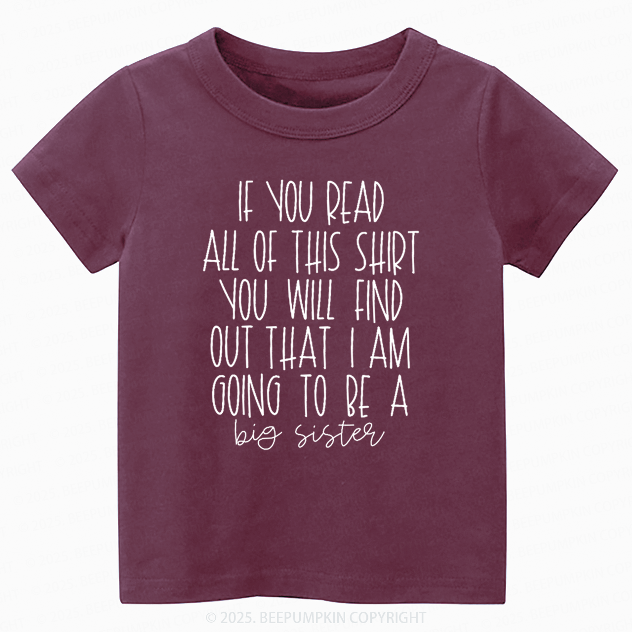 Big Sister Toddler&Kid's Tees Beepumpkin