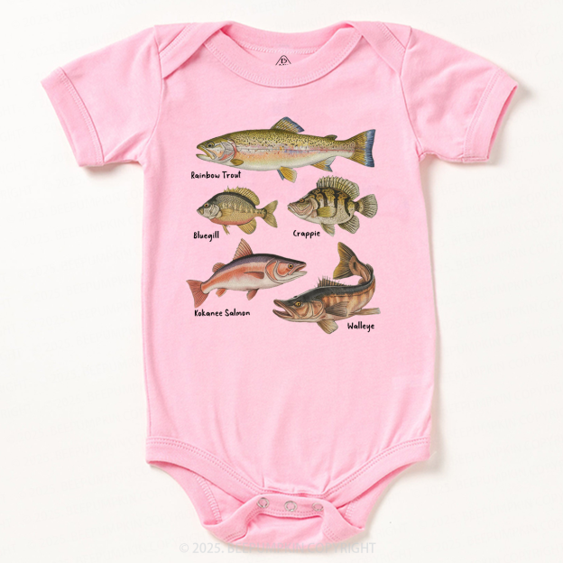 Lake Fish Field Guide Bodysuit Beepumpkin