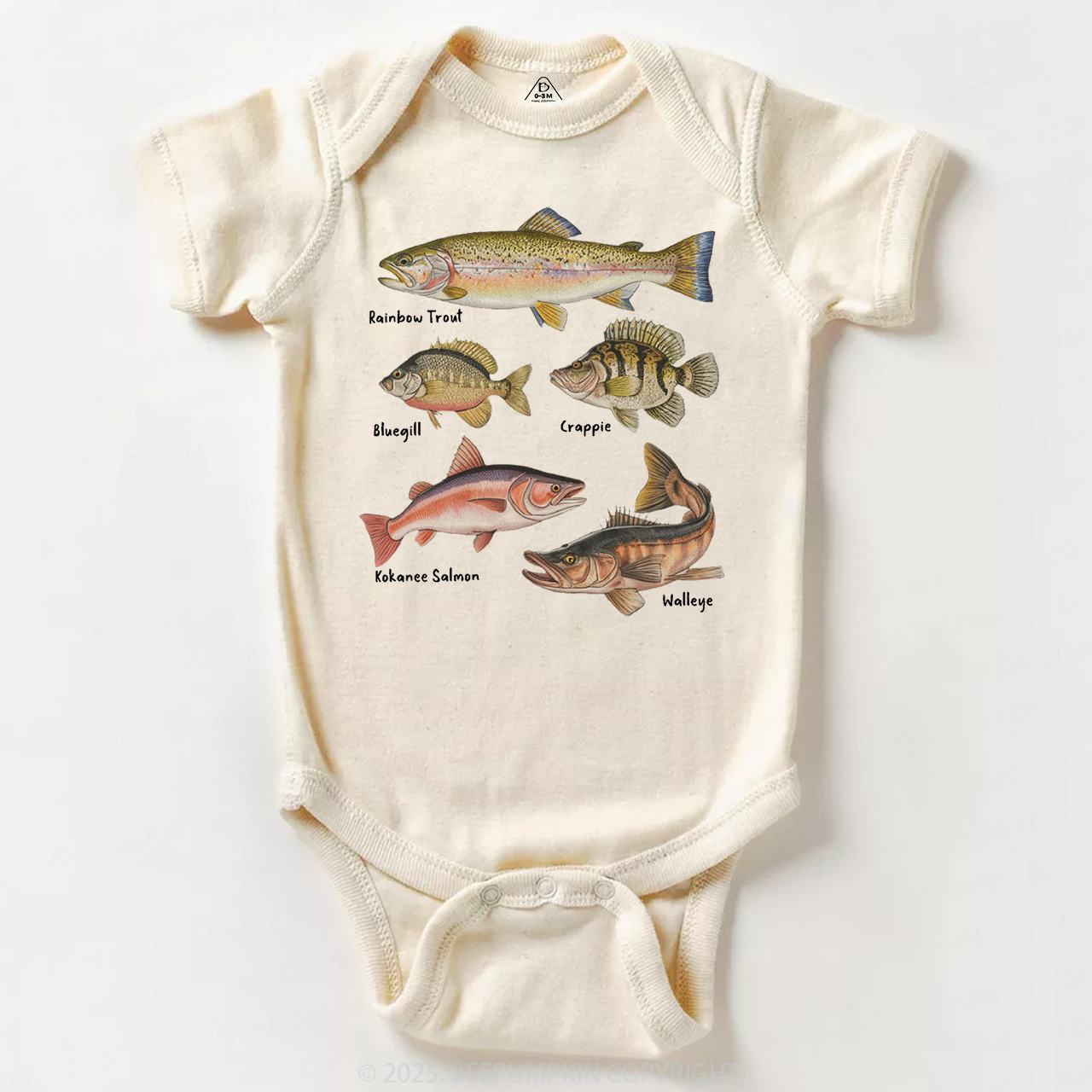 Lake Fish Field Guide Bodysuit Beepumpkin