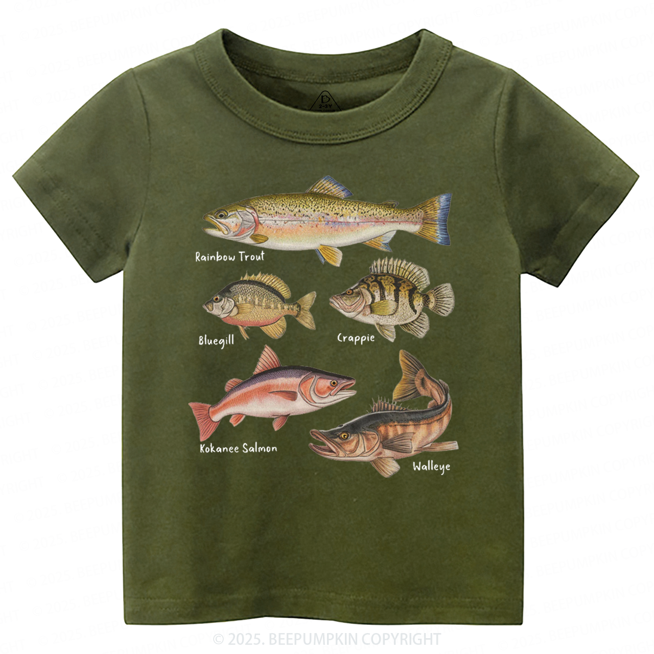 Lake Fish Field Guide Toddler&Kid's Tees Beepumpkin