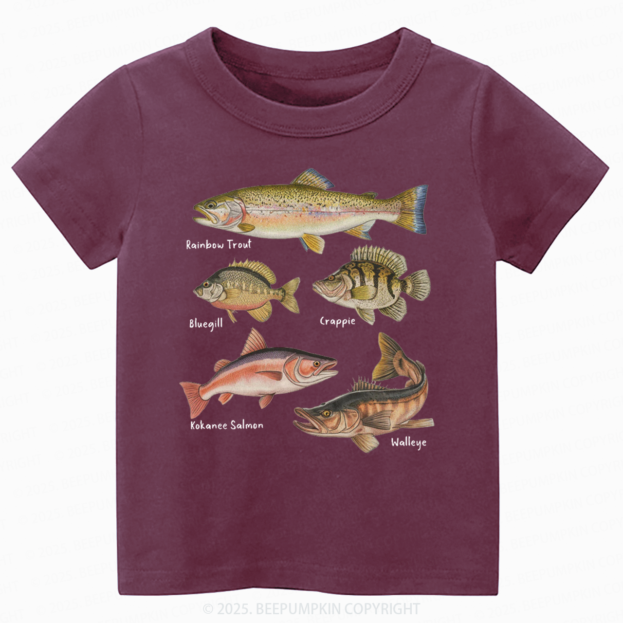 Lake Fish Field Guide Toddler&Kid's Tees Beepumpkin