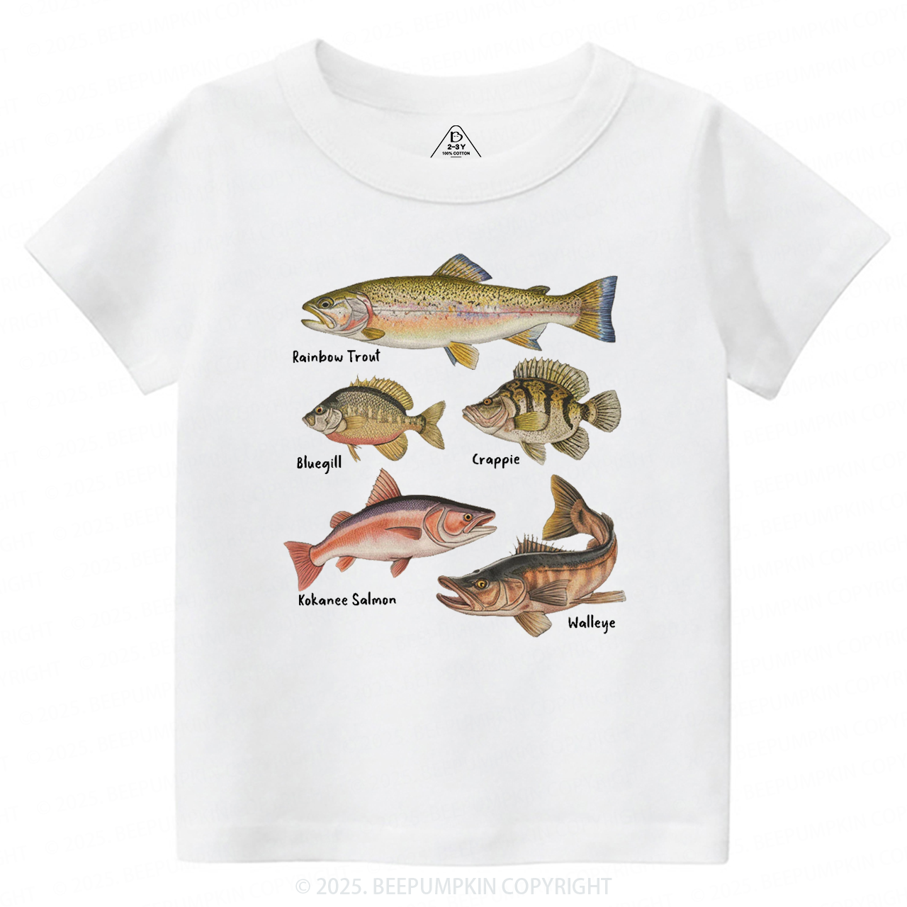 Lake Fish Field Guide Toddler&Kid's Tees Beepumpkin