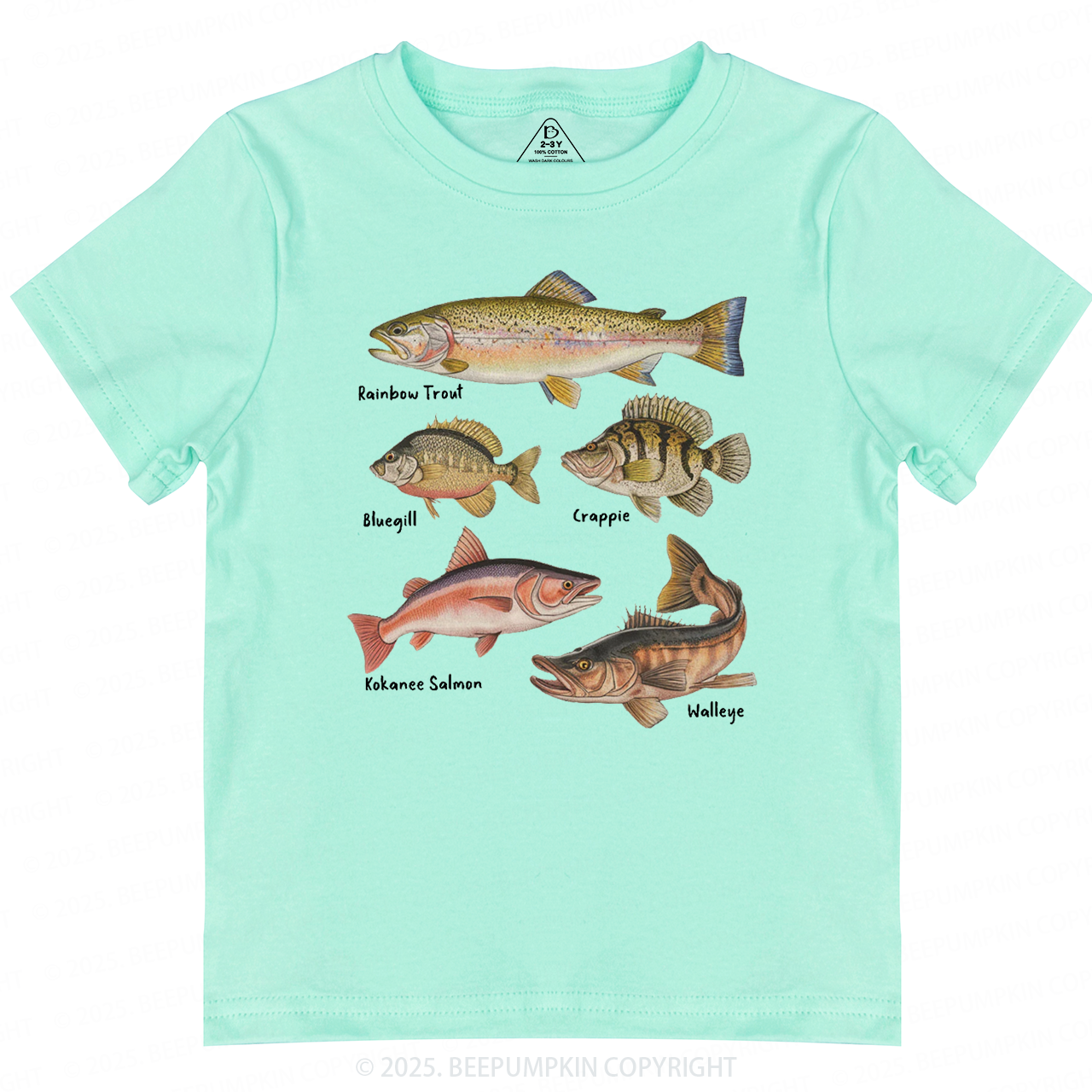 Lake Fish Field Guide Toddler&Kid's Tees Beepumpkin