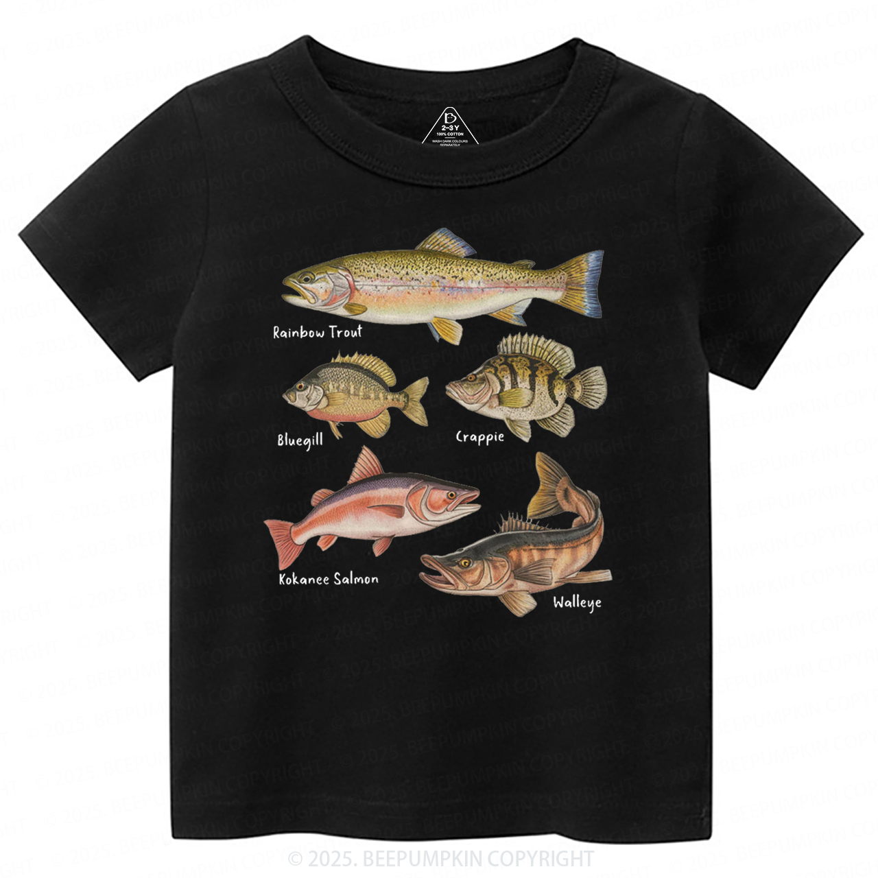 Lake Fish Field Guide Toddler&Kid's Tees Beepumpkin