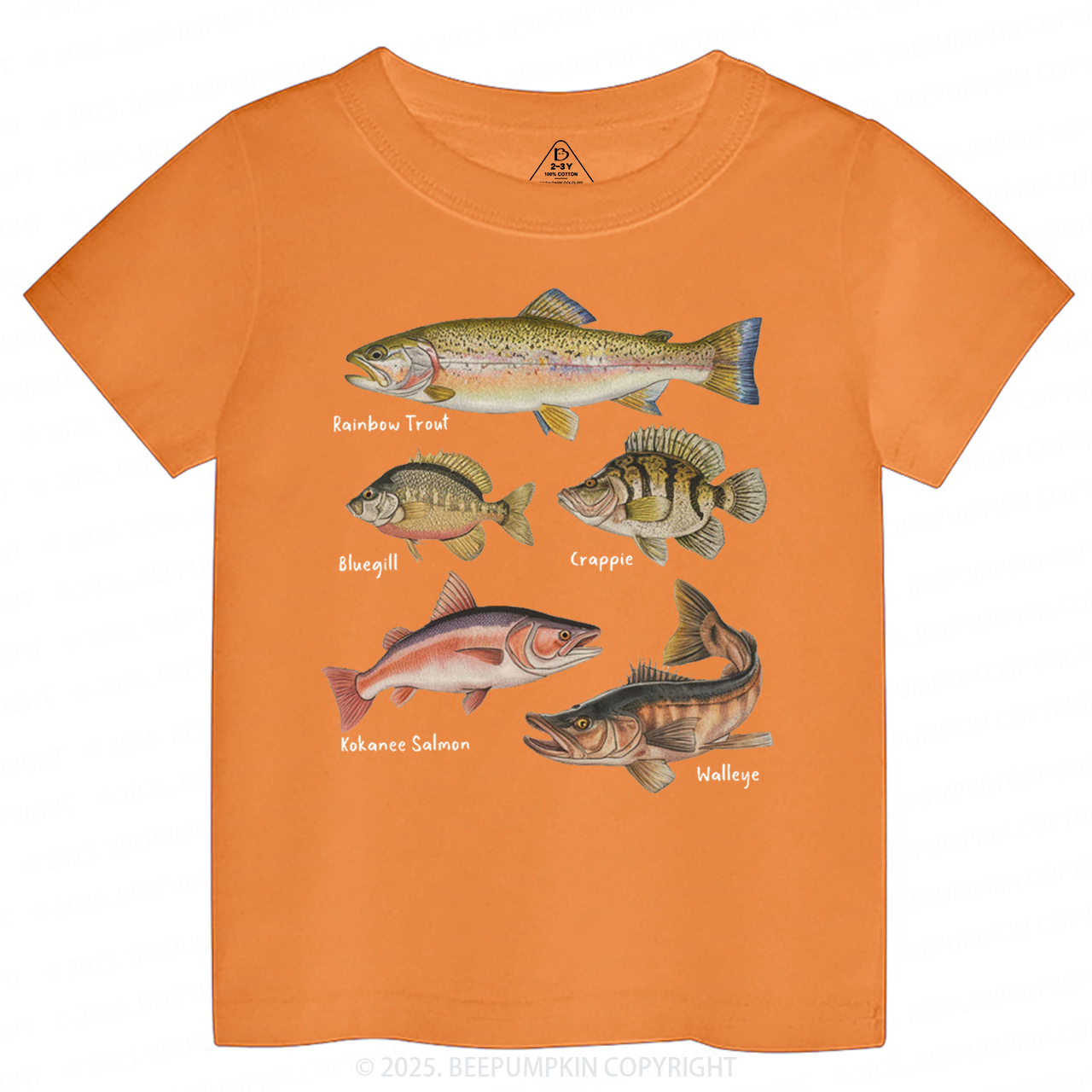 Lake Fish Field Guide Toddler&Kid's Tees Beepumpkin