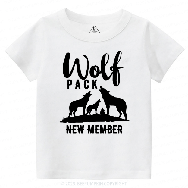 Wolf Pack New Member Toddler&Kid's Tees Beepumpkin