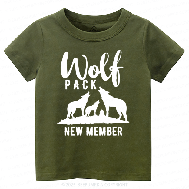 Wolf Pack New Member Toddler&Kid's Tees Beepumpkin