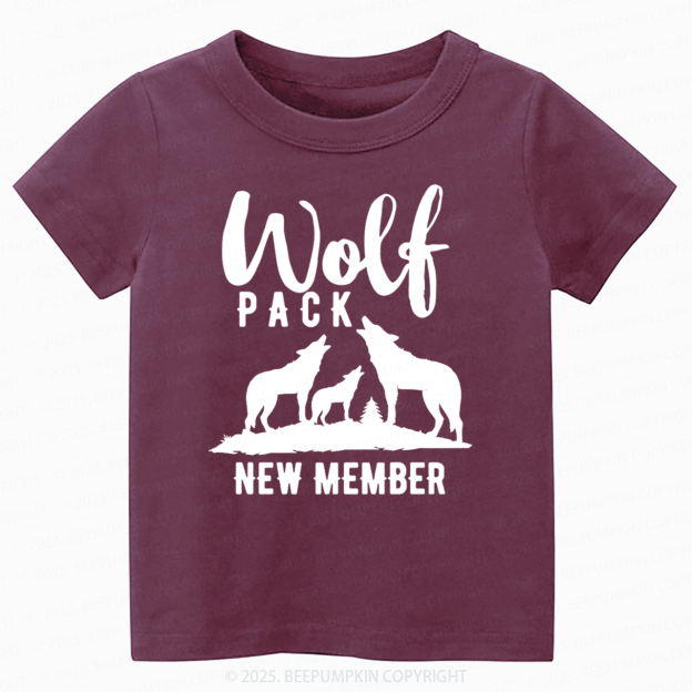 Wolf Pack New Member Toddler&Kid's Tees Beepumpkin