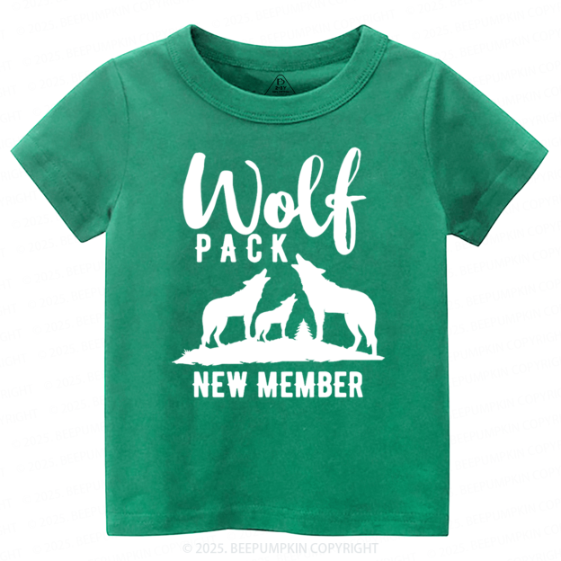 Wolf Pack New Member Toddler&Kid's Tees Beepumpkin