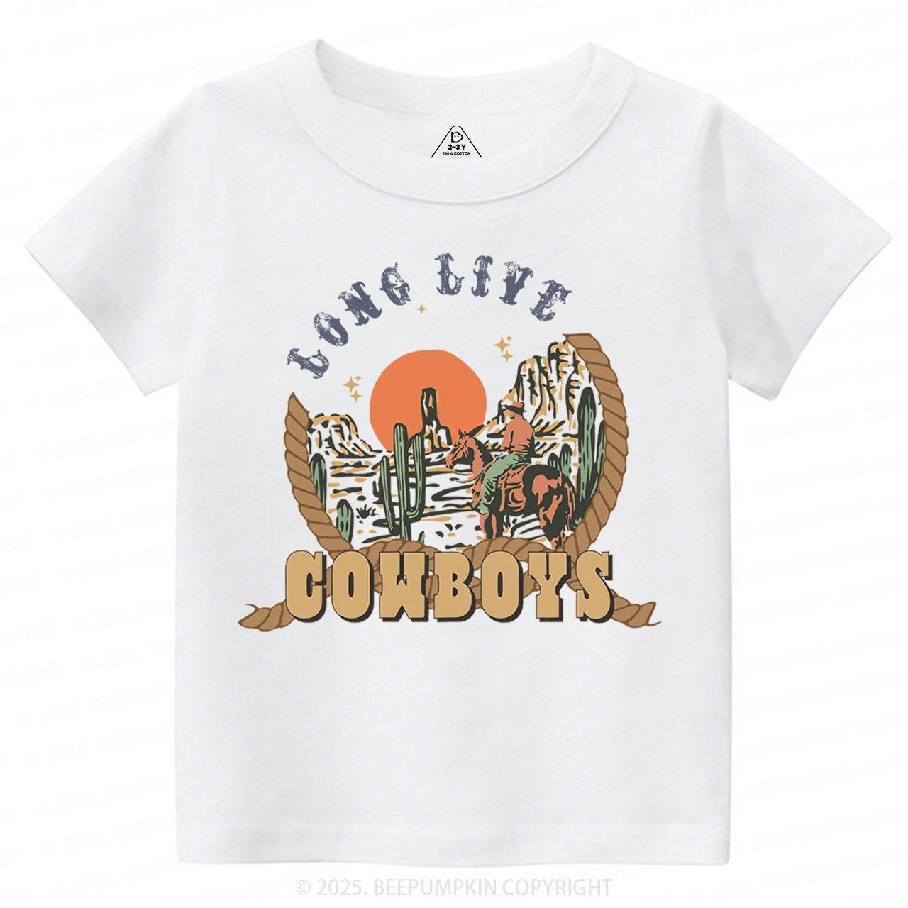 Long Live Cowboys Toddler&Kid's Tees Beepumpkin