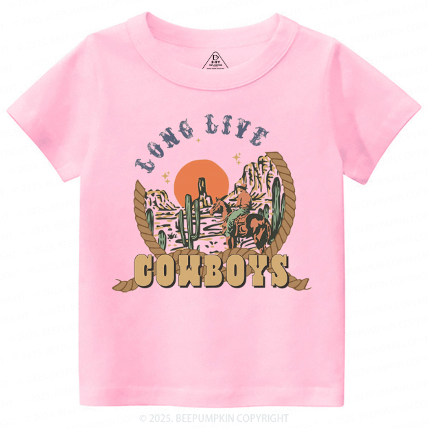 Long Live Cowboys Toddler&Kid's Tees Beepumpkin