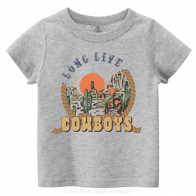Long Live Cowboys Toddler&Kid's Tees Beepumpkin