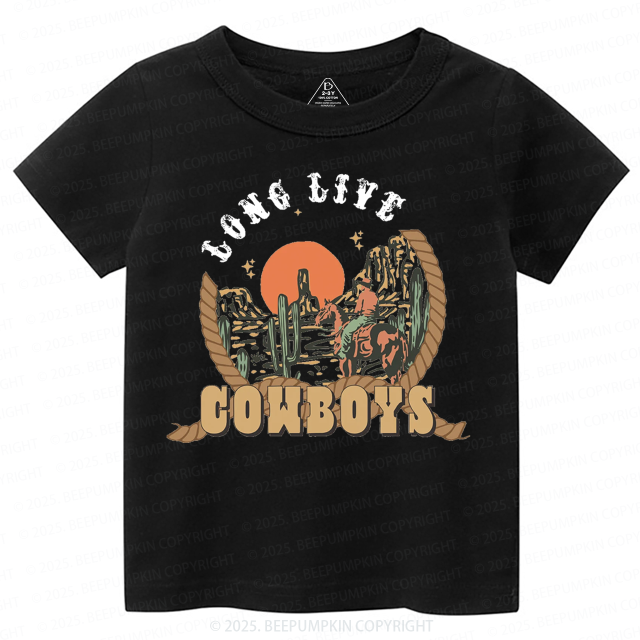 Long Live Cowboys Toddler&Kid's Tees Beepumpkin