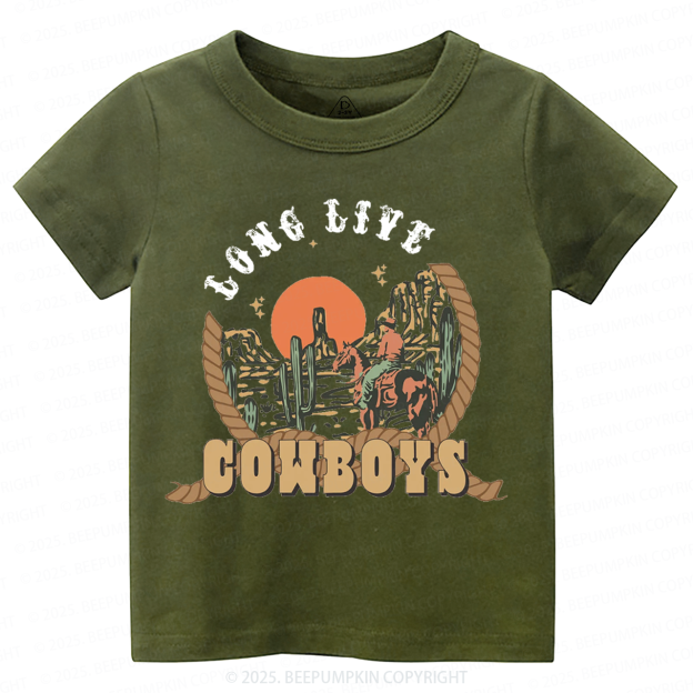Long Live Cowboys Toddler&Kid's Tees Beepumpkin